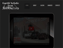 Tablet Screenshot of garciaironwork.com